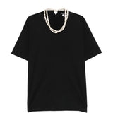 T-shirt con perle finte in nero Junya watanabe - donna 