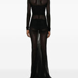 Abito maxi temple in nero Rick owens - donna 
