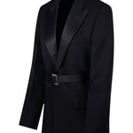 Blazer con cintura in nero Victoria beckham - donna 