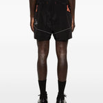 Shorts con cintura in nylon in nero Roa x and wander - uomo 