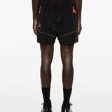 Shorts con cintura in nylon in nero Roa x and wander - uomo 