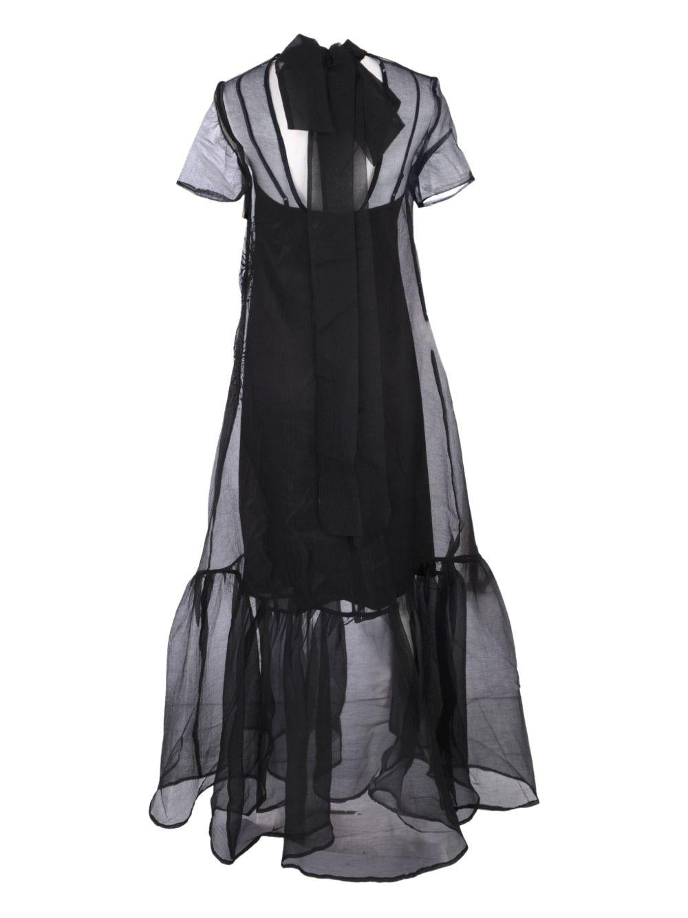 Abito lungo calluna in nero staud - donna 