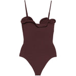 Costume da bagno con dettaglio fiori in bordeaux Magda butrym - donna 
