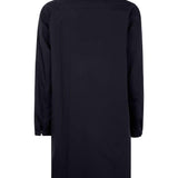 Cappotto con colletto e zip frontale in nero Laminar - uomo 