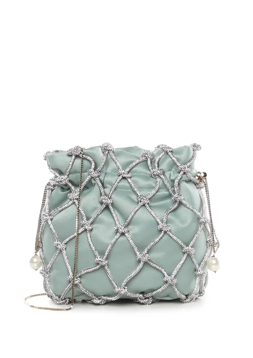 Borsa Selene Capri con cristalli in verde Rosantica - donna 