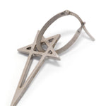 Orecchino Pentagram in argento 