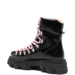 Stivaletti con suola chunky in nero Ganni - donna 