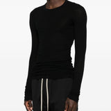T-shirt a maniche lunghe in nero Rick owens - uomo 