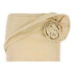 Gonna mini con fiore in denim in beige Magda Butrym - donna<BR/> 