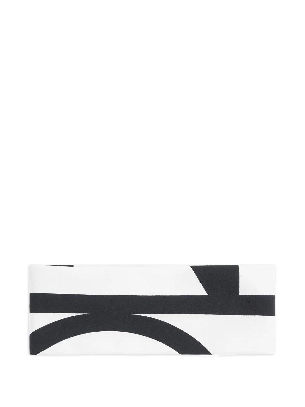 Fascia per capelli con monogramma in bianco Toteme - donna 