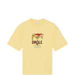 T-shirt Lobster Cup con ricamo in giallo Drole de monsieur - uomo 