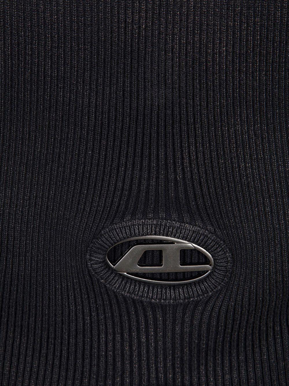 Top a coste in nero Diesel - donna 