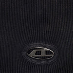 Top a coste in nero Diesel - donna 