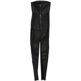 Abito lungo sliced rustier in nero Rick Owens DRKSHDW - donna 