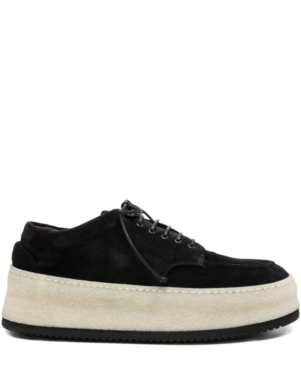 Derby con suola chunky parapana in nero Marsell - uomo 