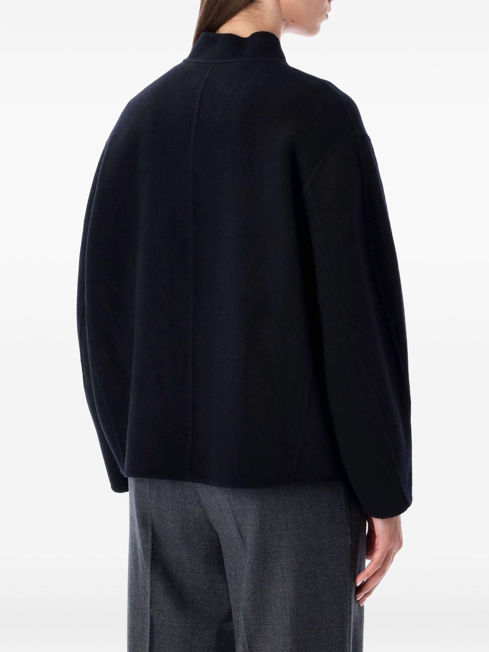 Giacca Windsor  in lana blu navy 