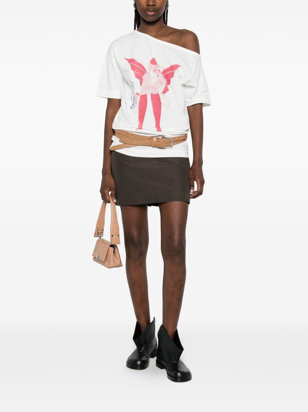 Gonna mini gessata in verde militare Vivienne Westwood - donna 