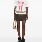Gonna mini gessata in verde militare Vivienne Westwood - donna 