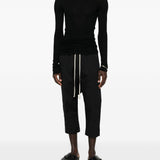 T-shirt a maniche lunghe in nero Rick owens - uomo 