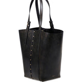 Borsa shopping 24.7 in pelle in nero Golden goose - donna 