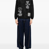 Giacca con logo in nero Yohji yamamoto - uomo 