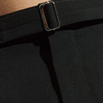 Shorts in lana vergine in nero Lanvin - donna 