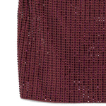 Minigonna con cristalli in bordeaux Venuja - donna 