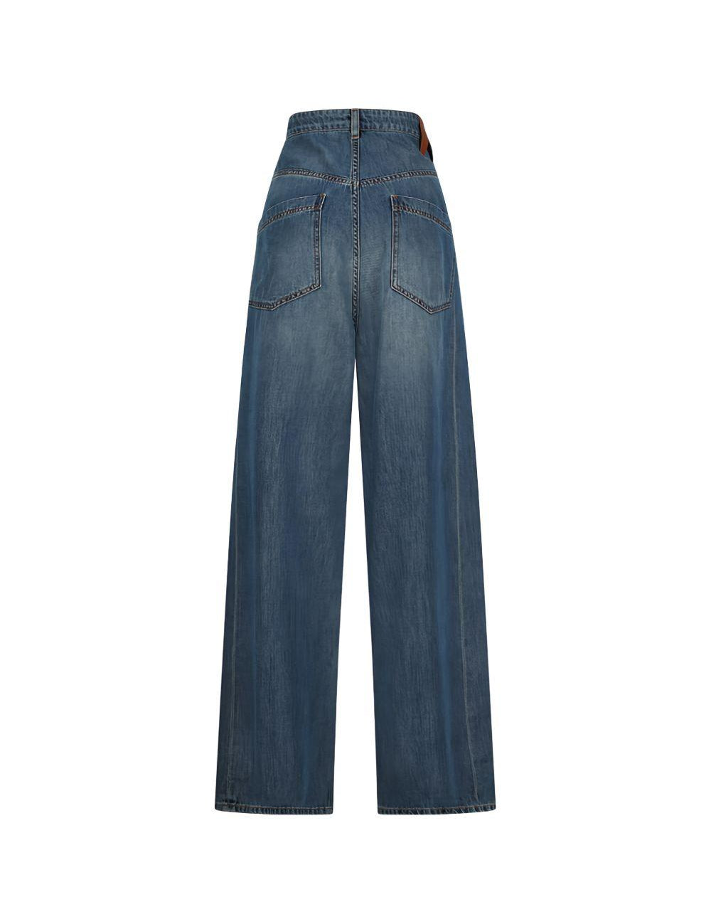 Jeans ines con pieghe in blu Darkpark - donna 
