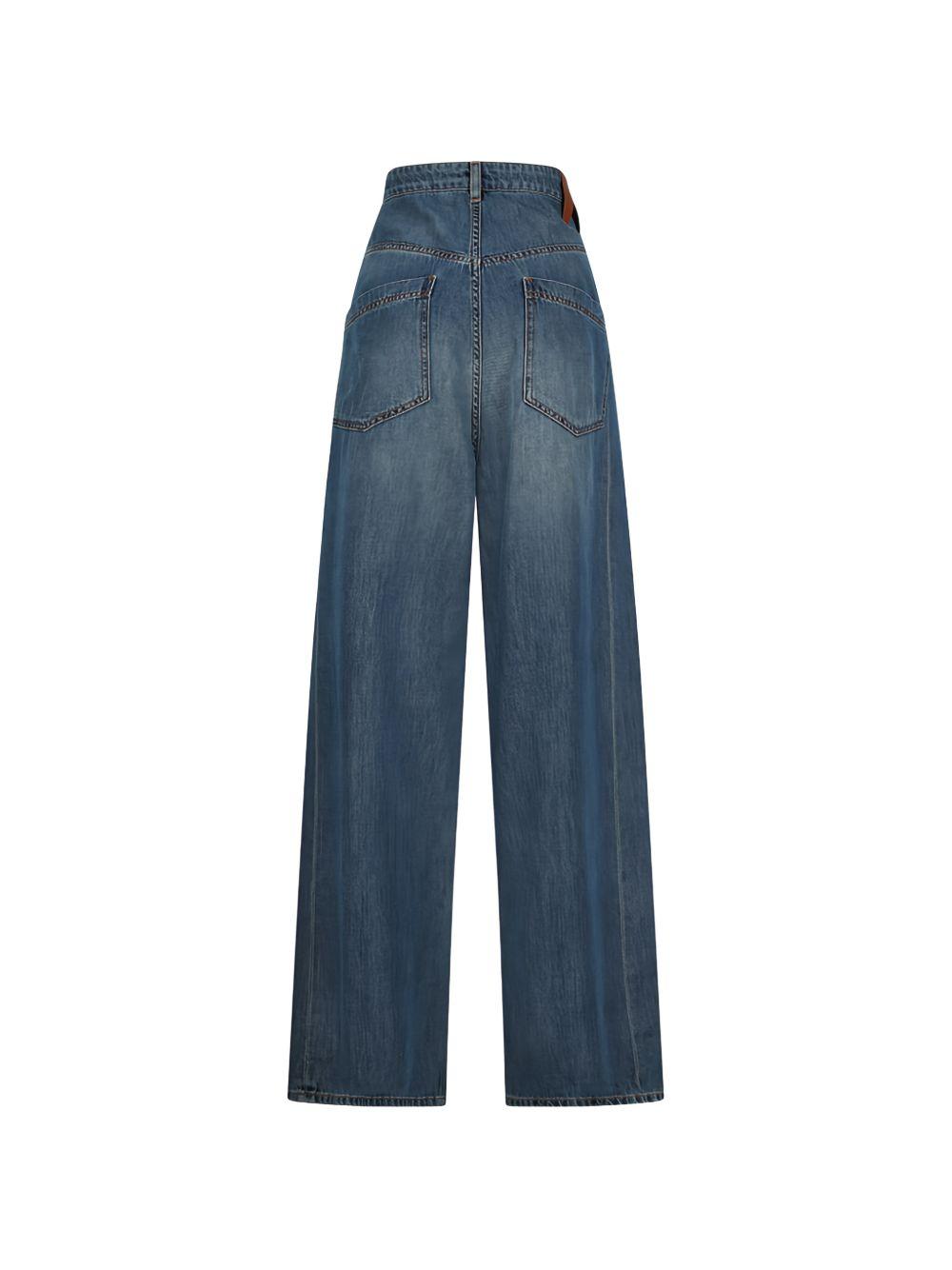Jeans ines con pieghe in blu Darkpark - donna 