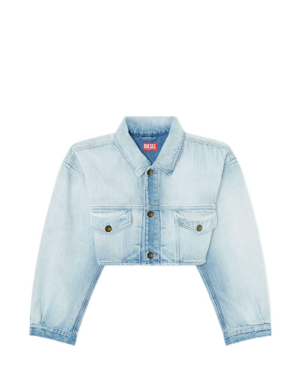 Giacca denim crop de-malley-s in celeste Diesel - donna 