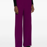 Pantaloni a gamba ampia in viola Forte forte - donna 