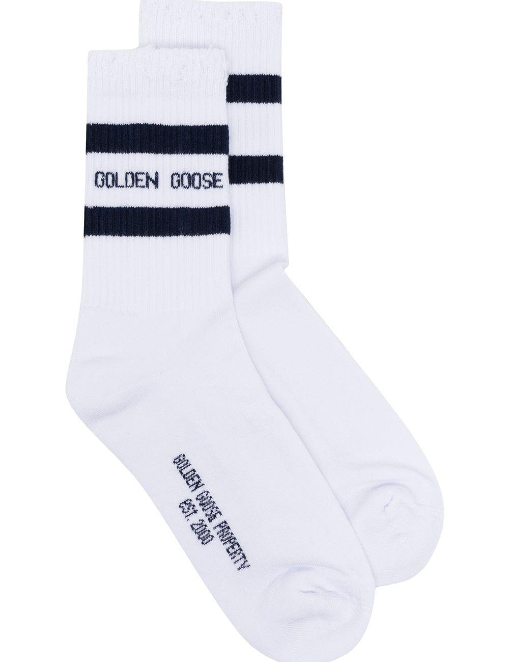 Calzini a coste in bianco Golden goose - unisex 