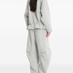 Felpa con mezza zip in grigio Rene caovilla - donna 
