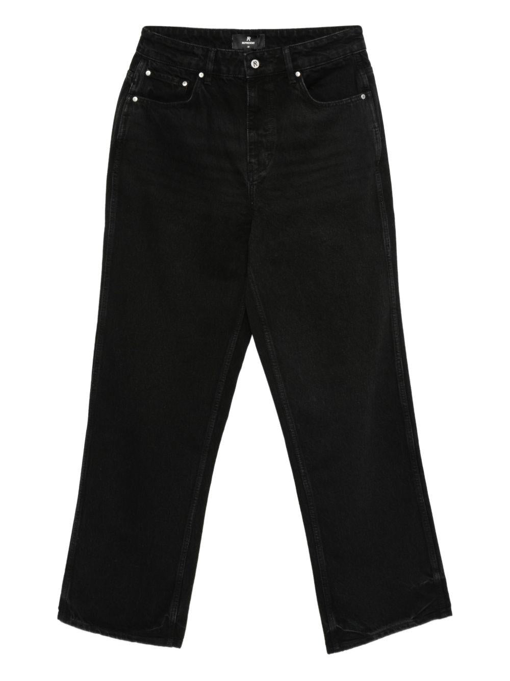 Jeans di cotone in nero Represent - uomo 