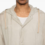 Camicia con cappuccio in grigio Our legacy - uomo 
