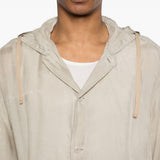 Camicia con cappuccio in grigio Our legacy - uomo 