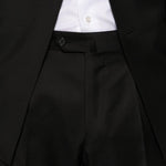 Completo doppiopetto in lana in nero Caruso - uomo 