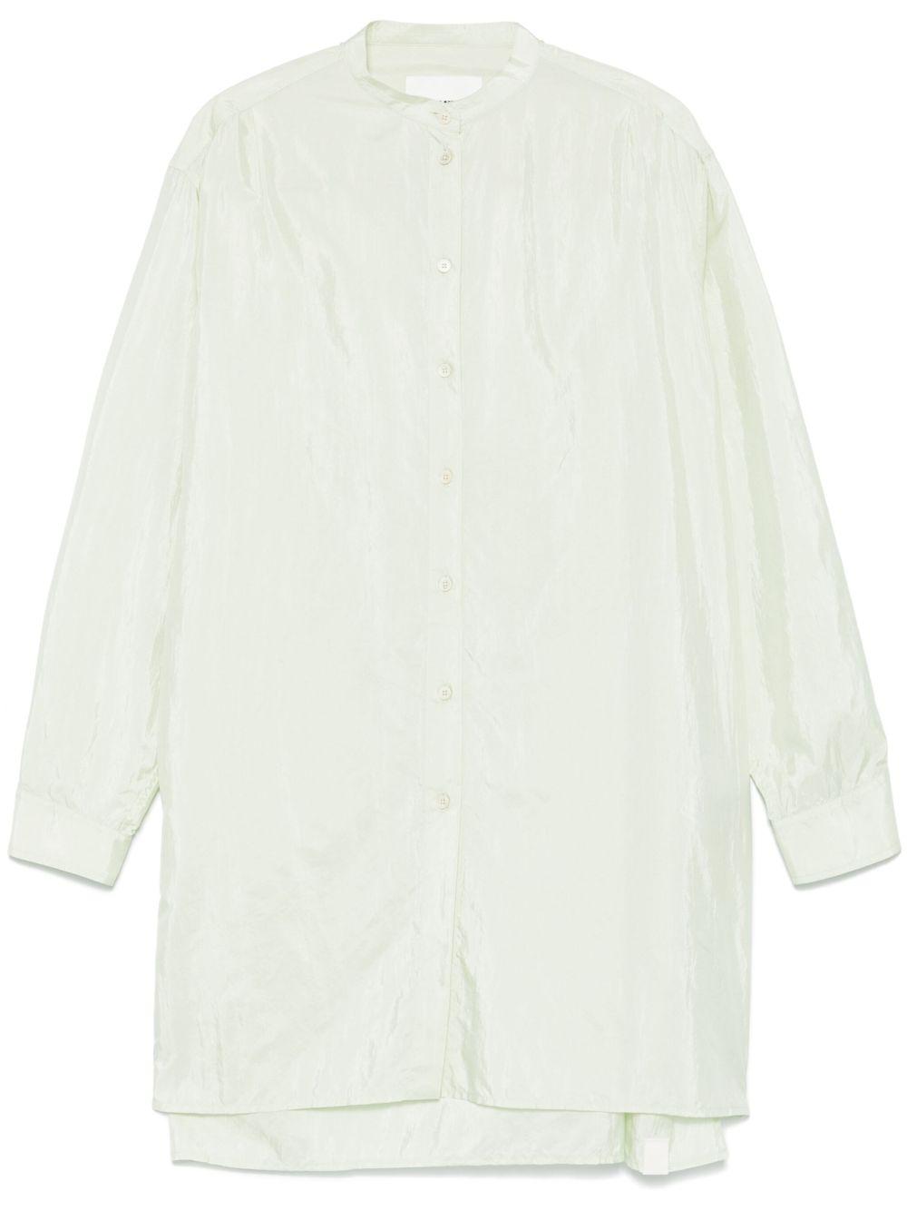 Camicia in raso in verde Jil sander - donna 