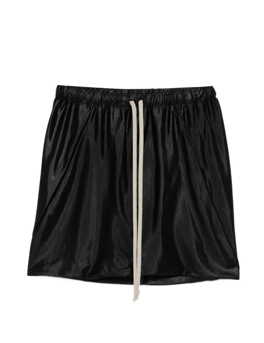 Shorts con coulisse in vita in nero Rick owens drkshdw - donna 