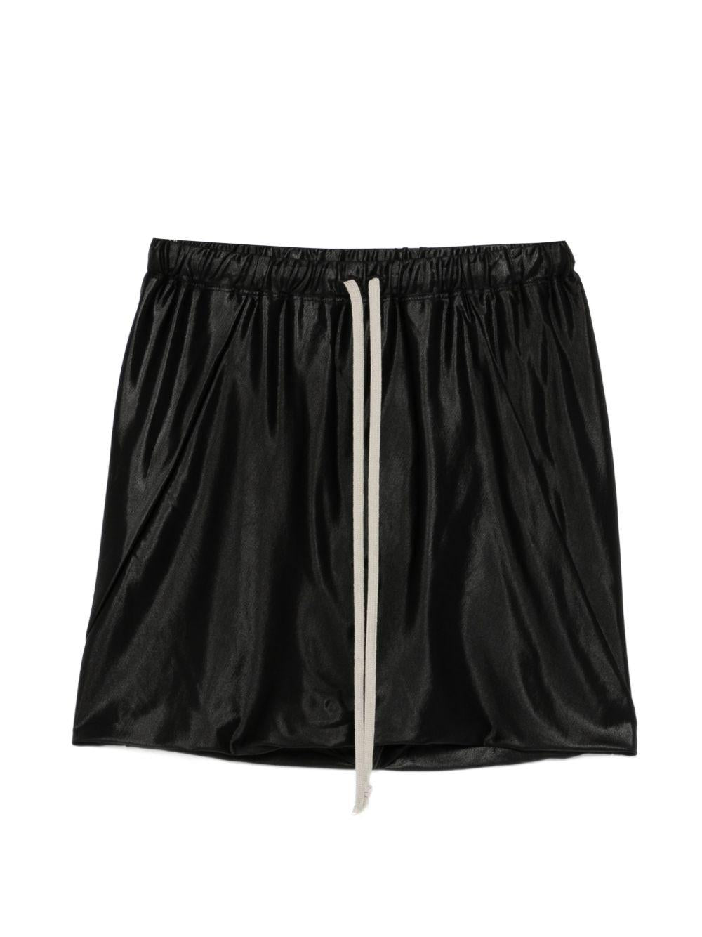 Shorts con coulisse in vita in nero Rick owens drkshdw - donna 