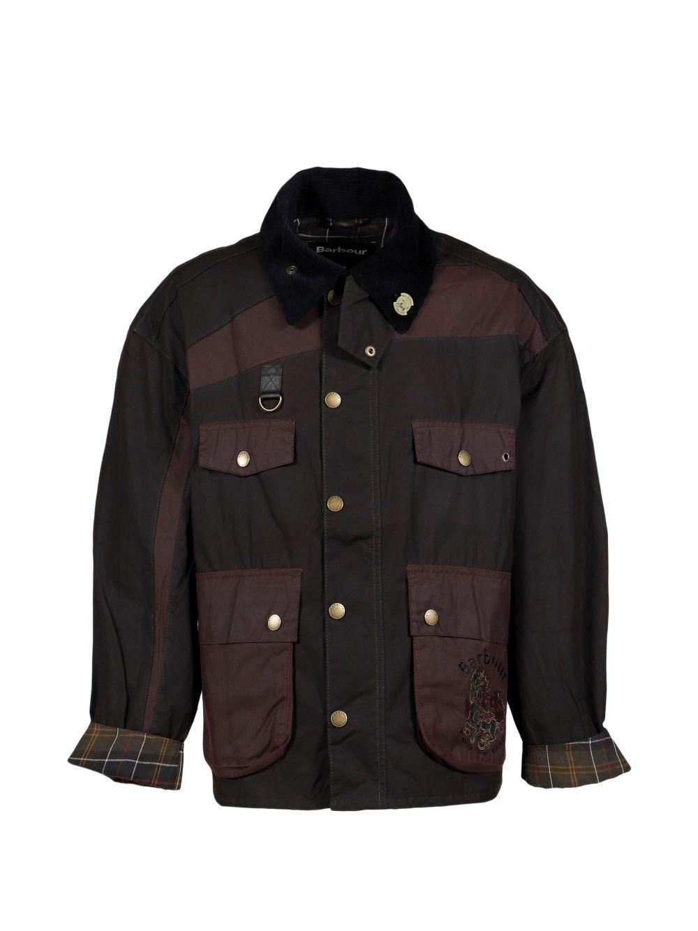 Giacca con tasche in viola Feng Chen Wang x Barbour - uomo 