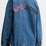Giacca denim in cotone in blu A.P.C. X marc jacobs - unisex 