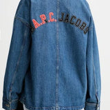 Giacca denim in cotone in blu A.P.C. X marc jacobs - unisex 