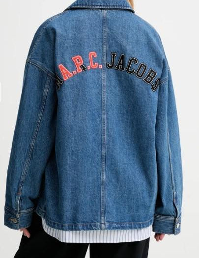 Giacca denim in cotone in blu A.P.C. X marc jacobs - unisex 