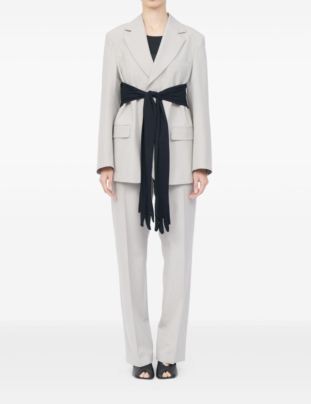 Blazer a maniche lunghe in grigio MM6 Maison Margiela - donna 