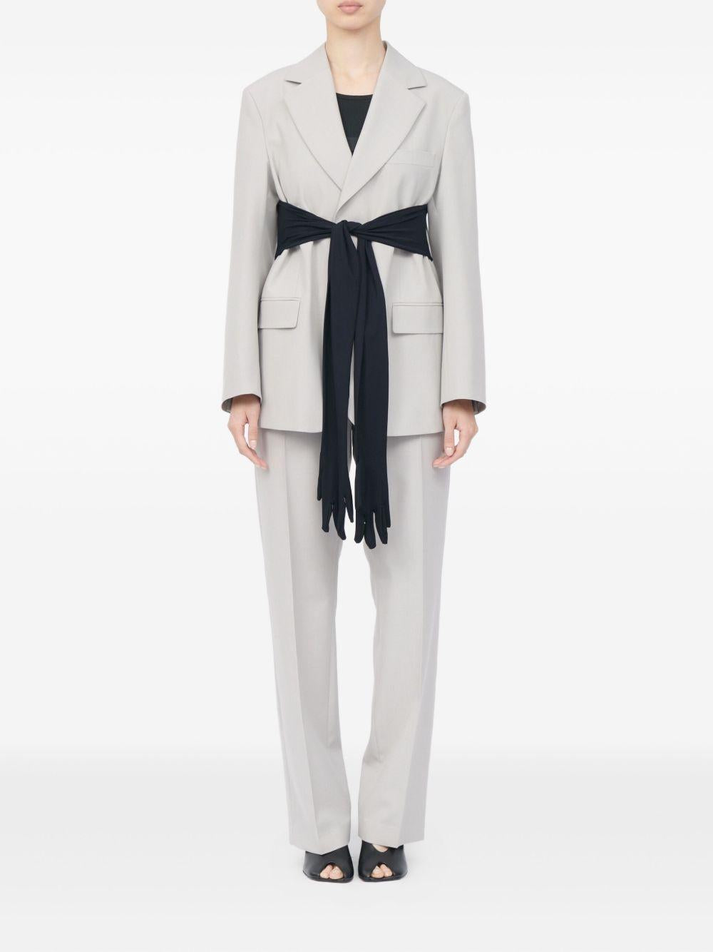 Blazer a maniche lunghe in grigio MM6 Maison Margiela - donna 