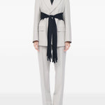 Blazer a maniche lunghe in grigio MM6 Maison Margiela - donna 