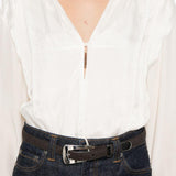 Blusa con dettaglio polsino in bianco Victoria beckham - donna 