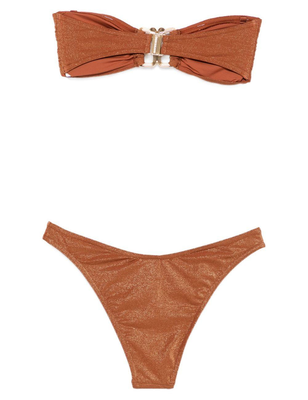 Bikini Metallizzato Daylight in marrone Zimmermann - donna 