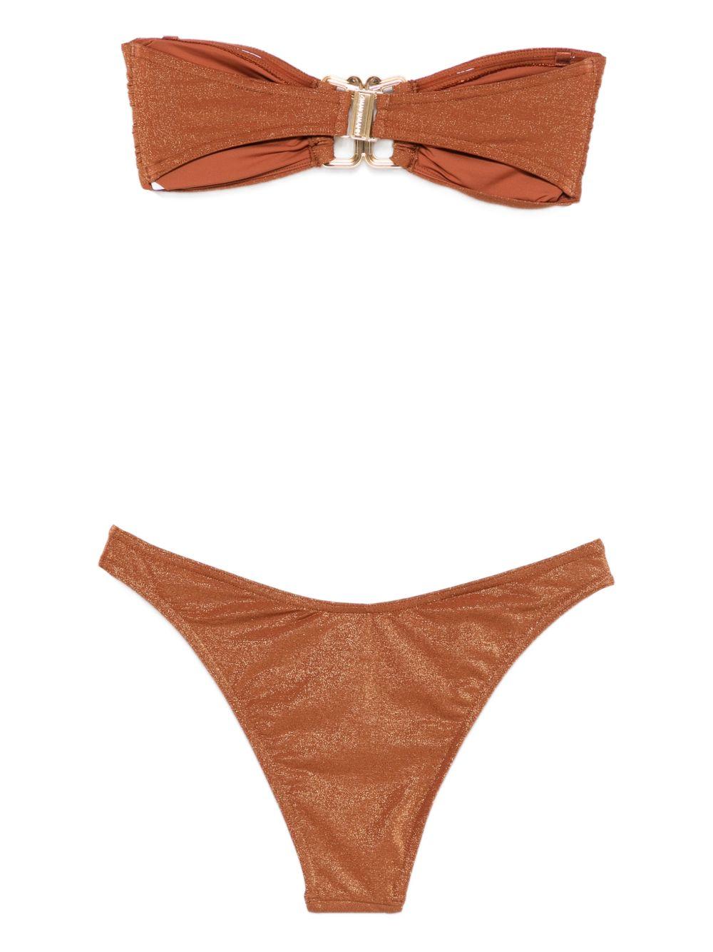 Bikini Metallizzato Daylight in marrone Zimmermann - donna 